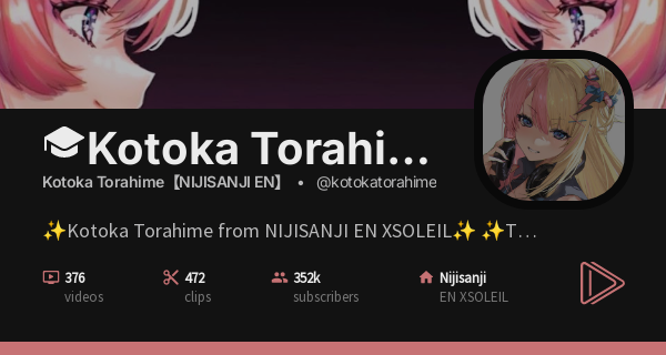 Kotoka Torahime Clips, Streams, Music and Collabs - Holodex